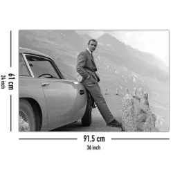 James Bond Poster Sean Connery & Aston Martin