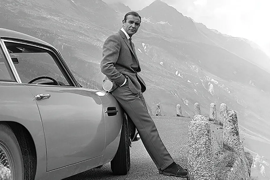 James Bond Poster Sean Connery & Aston Martin