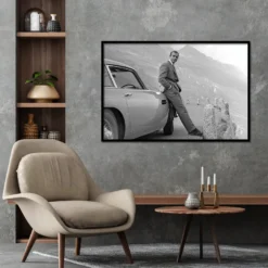 James Bond Poster Sean Connery & Aston Martin