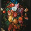 Jan Davidsz de Heem Kunstdruck Festoon of Fruit and Flowers