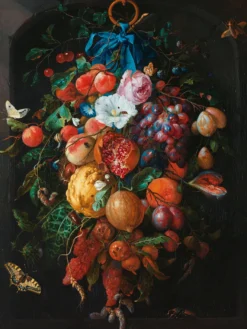 Jan Davidsz de Heem Kunstdruck Festoon of Fruit and Flowers