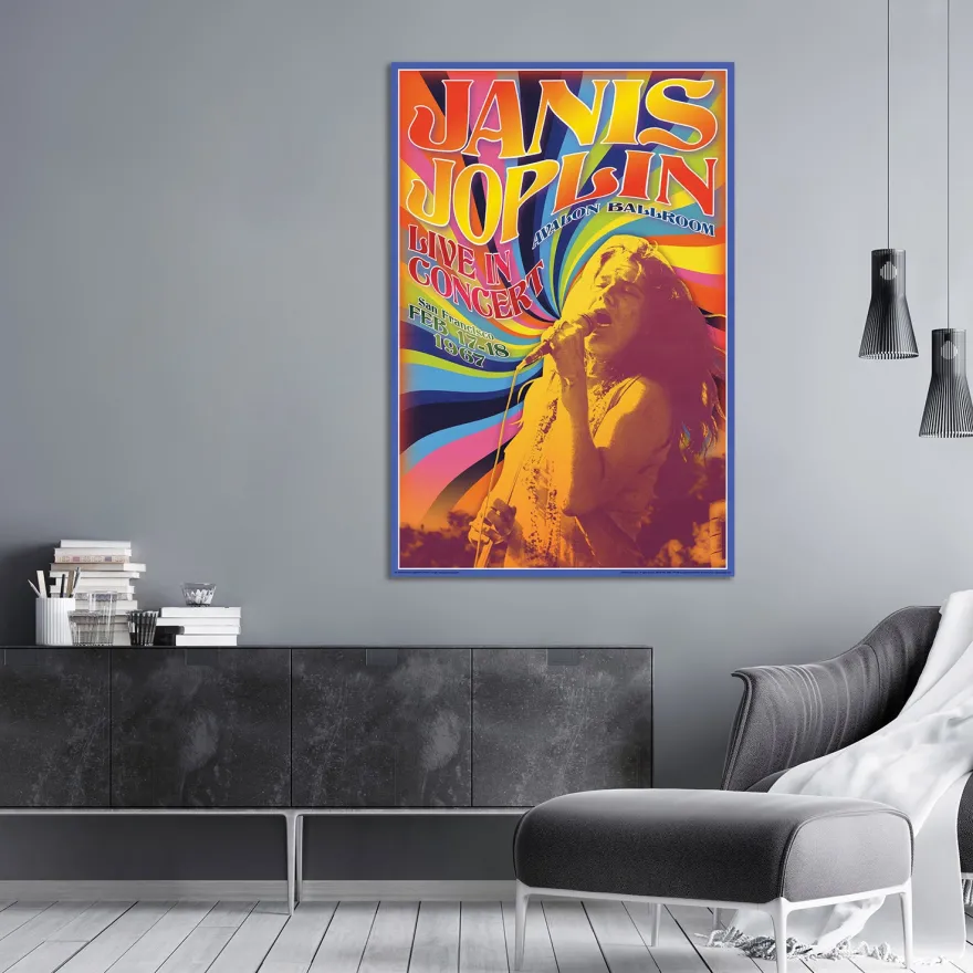 Janis Joplin Poster Live In Concert