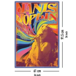 Janis Joplin Poster Live In Concert
