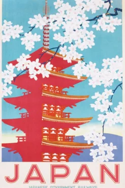 Japan Poster Japanese Government Railways
