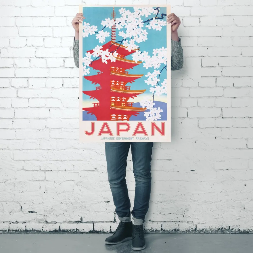 Japan Poster Japanese Government Railways