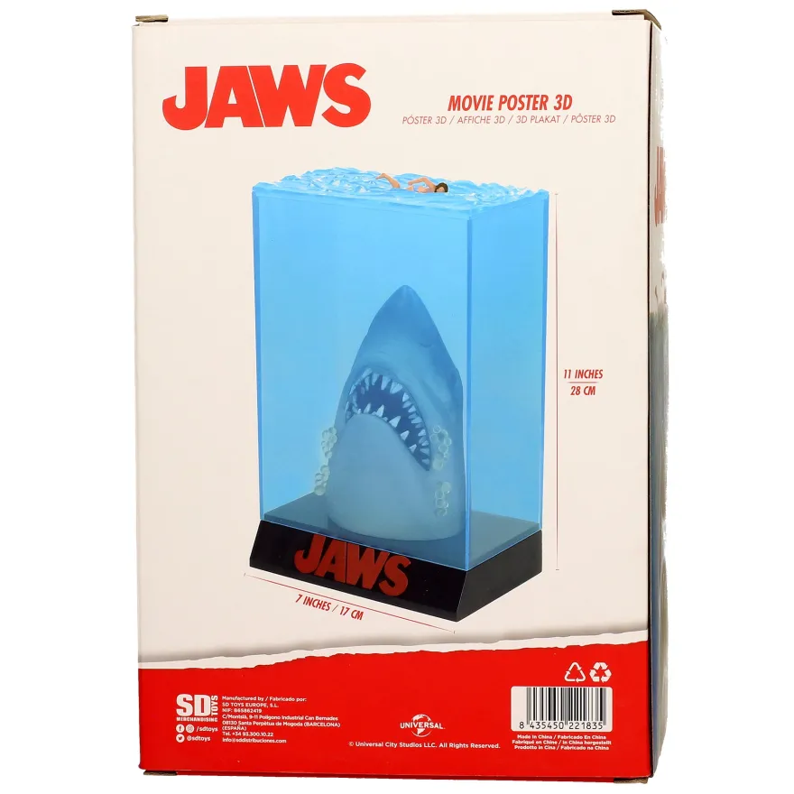 Jaws 3D Poster Statue Der weiße Hai