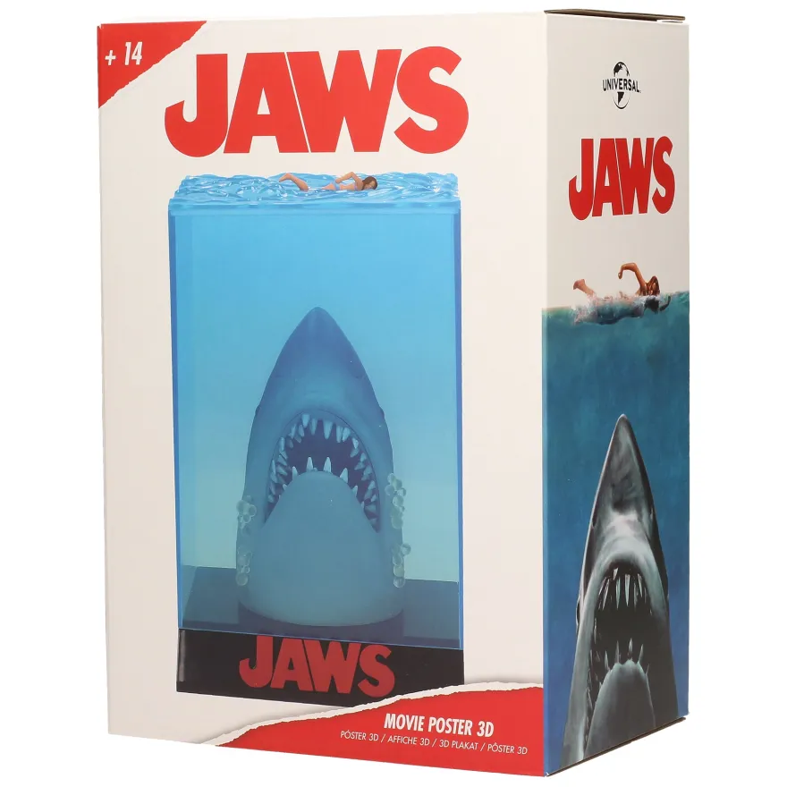 Jaws 3D Poster Statue Der weiße Hai