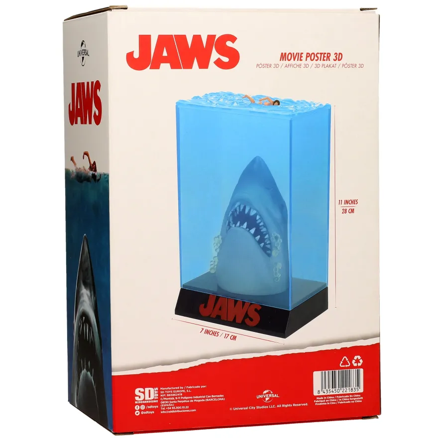 Jaws 3D Poster Statue Der weiße Hai
