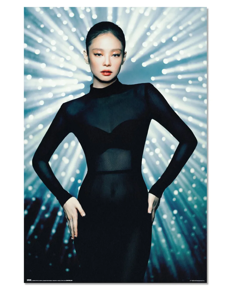 Jennie Kim Poster Black Blackpink