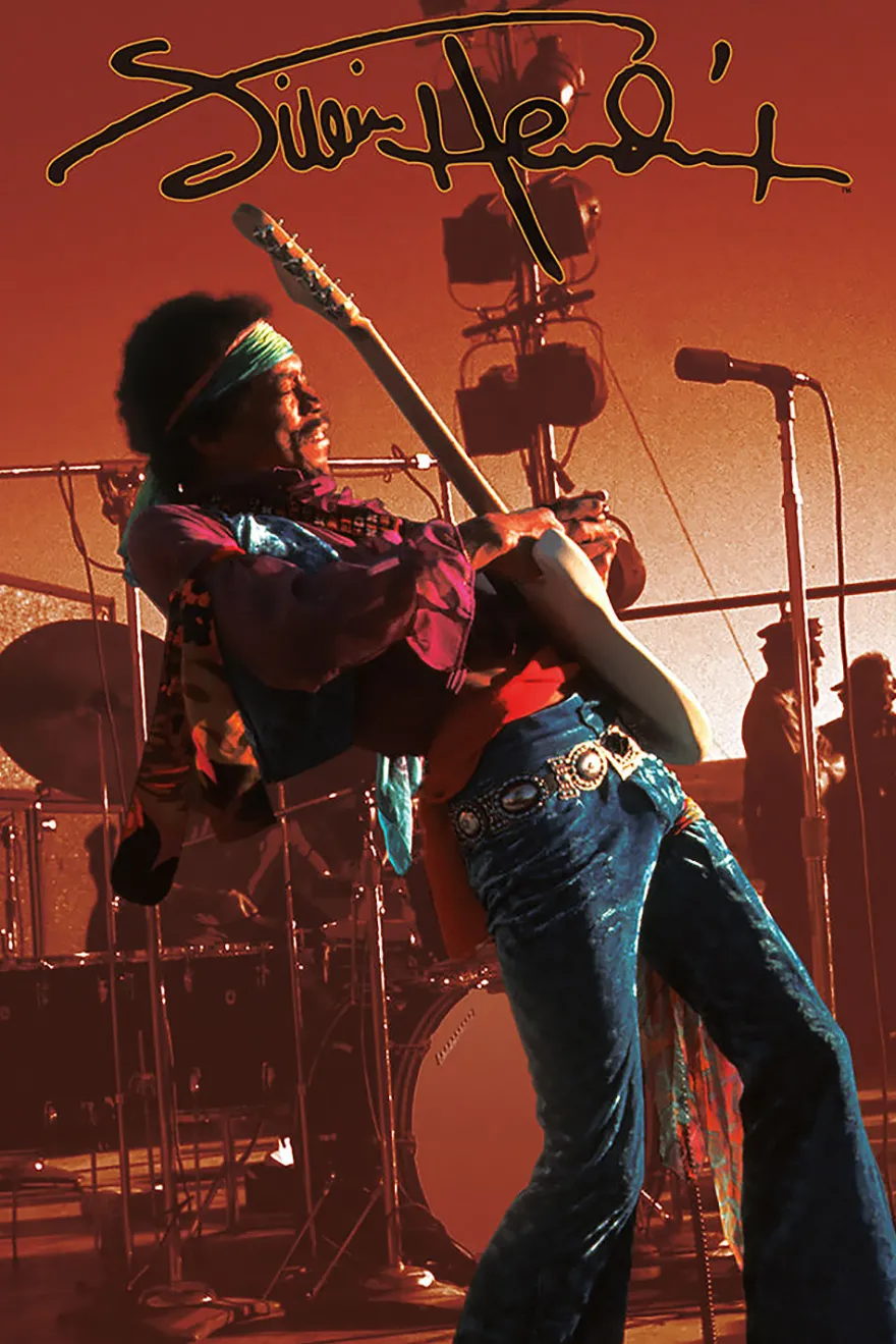 Jimi Hendrix Poster Live