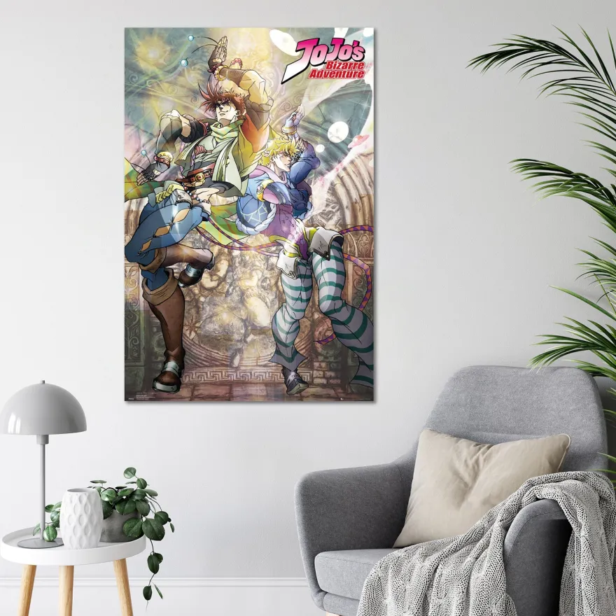 Jojo's Bizarre Adventure Poster Joseph and Ceasar
