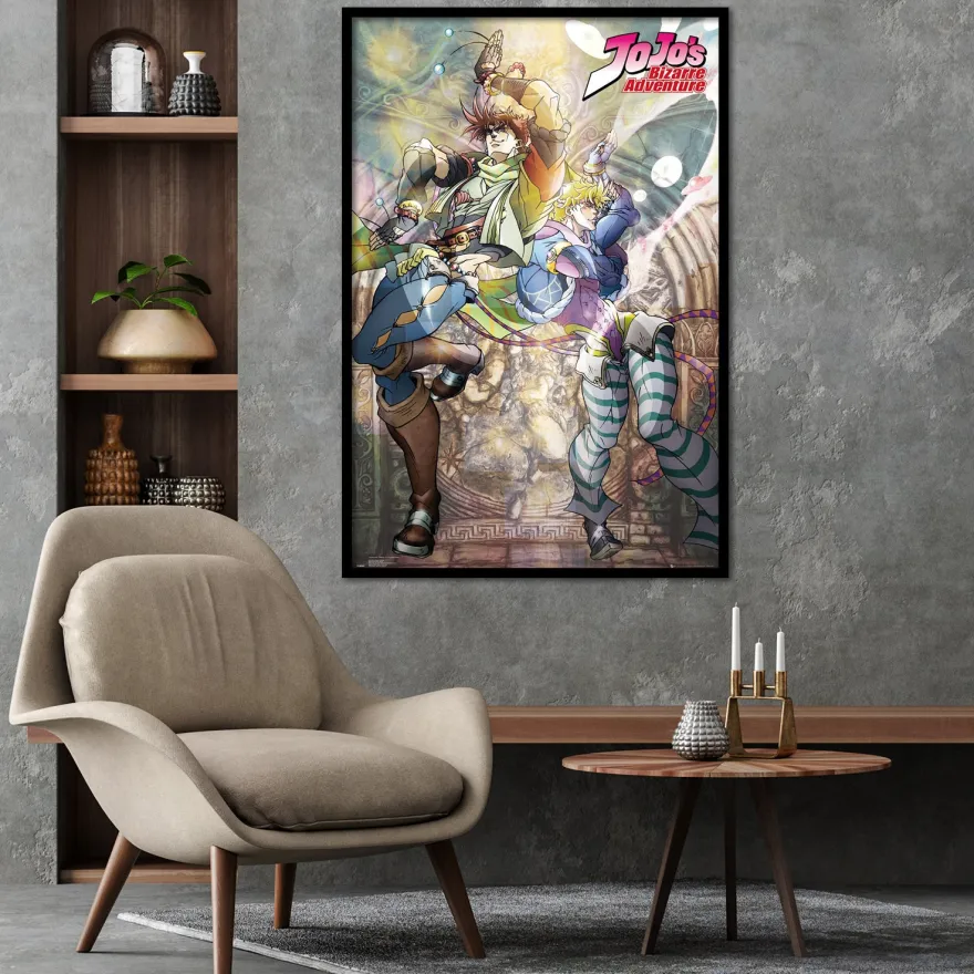 Jojo's Bizarre Adventure Poster Joseph and Ceasar