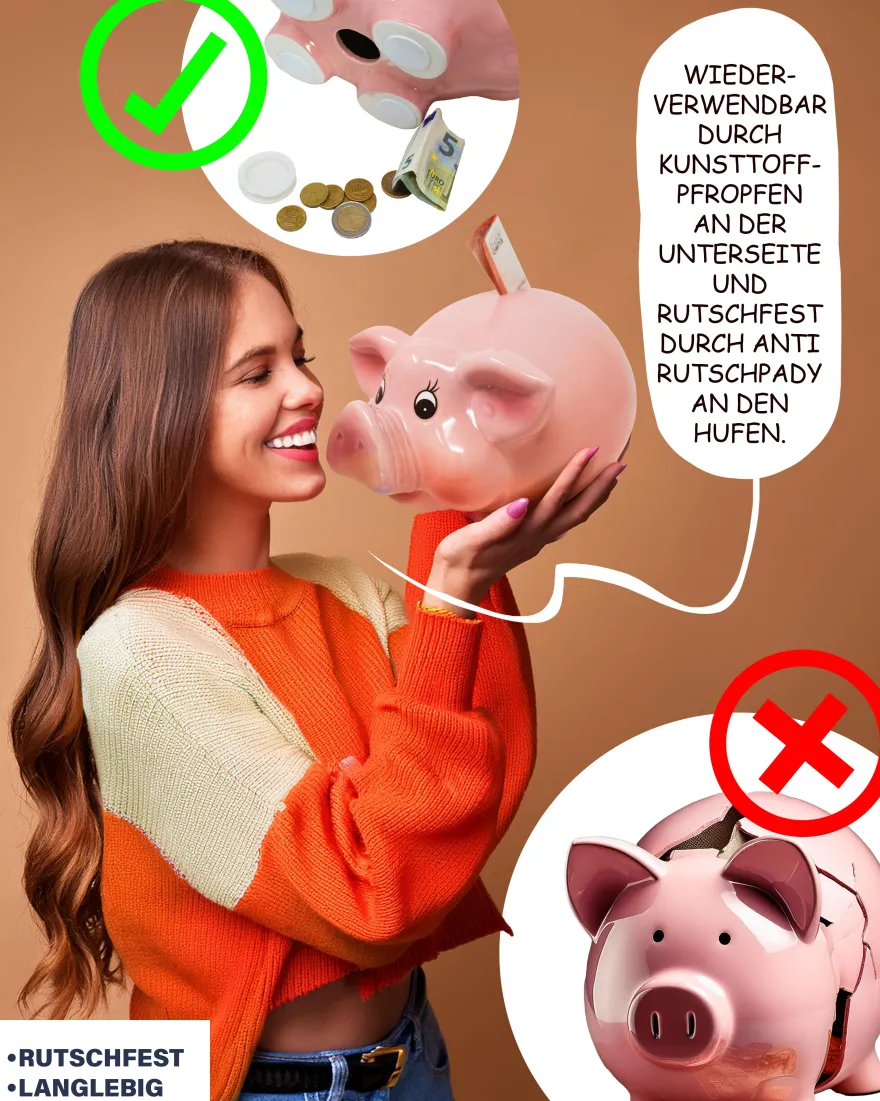 Jumbo Sparschwein XXL glasiert