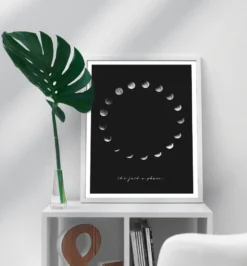 Just A Phase Kunstdruck Mondphasen