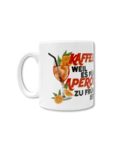 Kaffee weil es für Aperol noch zu früh ist Tasse