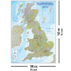 Karte United Kingdom 2020 - MAPS IN MINUTES™
