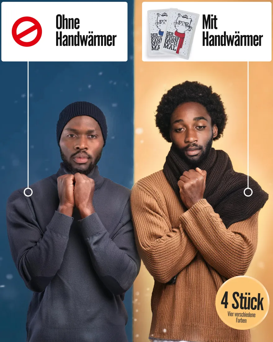 Katze Taschenwärmer 4er Set Winter Kann Mich Mal