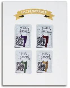 Katze Taschenwärmer 4er Set Winter Kann Mich Mal