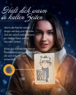 Katze Taschenwärmer 4er Set Winter Kann Mich Mal
