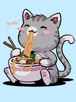 Kawaii Neko Cat Kunstdruck Vo Maria, Threadless Design