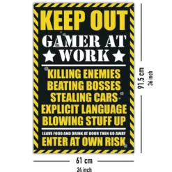 Keep out - Gamer at work Poster