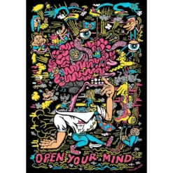 Killer Acid Poster Open Your Mind - A Psychedelic Journey