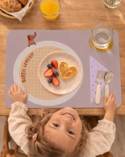 Kinder 2er Tischset mit Platz für Teller, Glas & Besteck