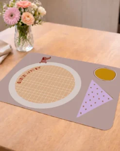 Kinder 2er Tischset mit Platz für Teller, Glas & Besteck