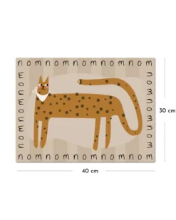 Kinder 2er Tischset - 30x40 cm - Gepard NomNomNom