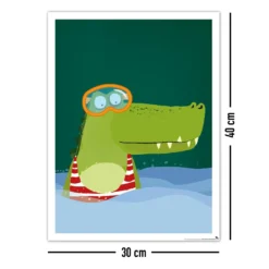 Kinderzimmer Poster Afrika 3er-Set, 30 x 40 cm