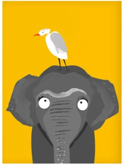 Kinderzimmer Poster Elefant Afrika