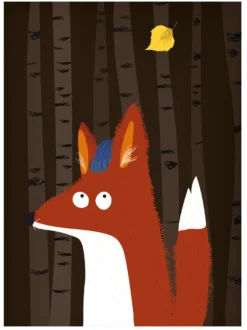 Kinderzimmer Poster Fuchs Wald