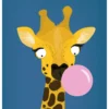 Kinderzimmer Poster Giraffe Afrika