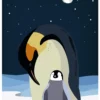 Kinderzimmer Poster Pinguin Mutter mit Kind Polar