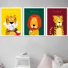 Kinderzimmer Poster Raubkatzen 3er-Set, 30 x 40 cm