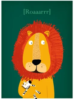 Kinderzimmer Poster Raubkatzen 3er-Set, 30 x 40 cm