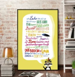 Kinderzimmer Poster Set Auf 170 gr. Papier gedruckt.