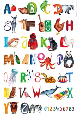 Kinderzimmer Poster Set Auf 170 gr. Papier gedruckt.