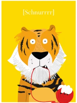 Kinderzimmer Poster Tiger Raubkatze