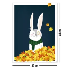 Kinderzimmer Poster Wald 3er-Set, 30 x 40 cm