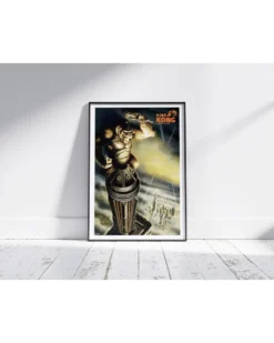 King Kong Poster Skull Island On Top Of Skyscraper