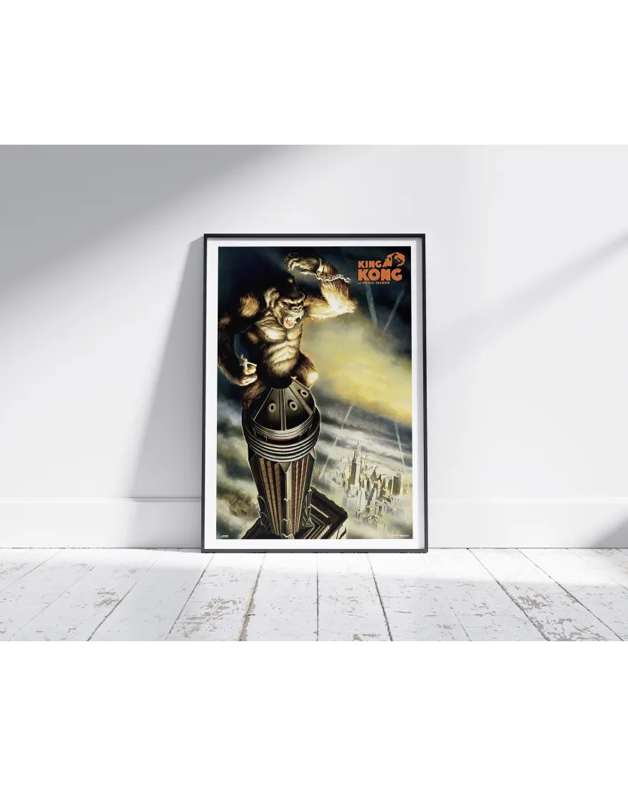 King Kong Poster Skull Island On Top Of Skyscraper