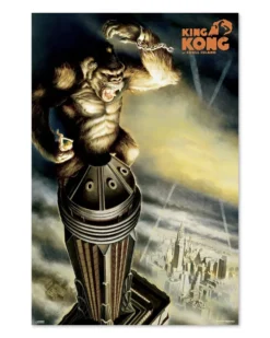 King Kong Poster Skull Island On Top Of Skyscraper