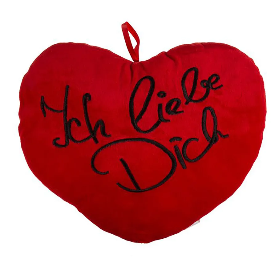 Kissen Plüsch Herz Ich liebe Dich