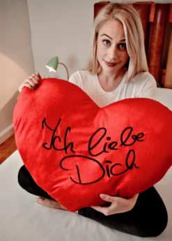 Kissen XXL Herz Ich liebe Dich Herz - 60x45 cm
