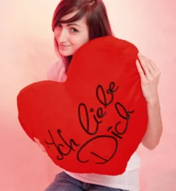 Kissen XXL Herz Ich liebe Dich Herz - 60x45 cm