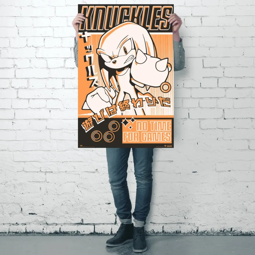 Knuckles Poster No Time For Games