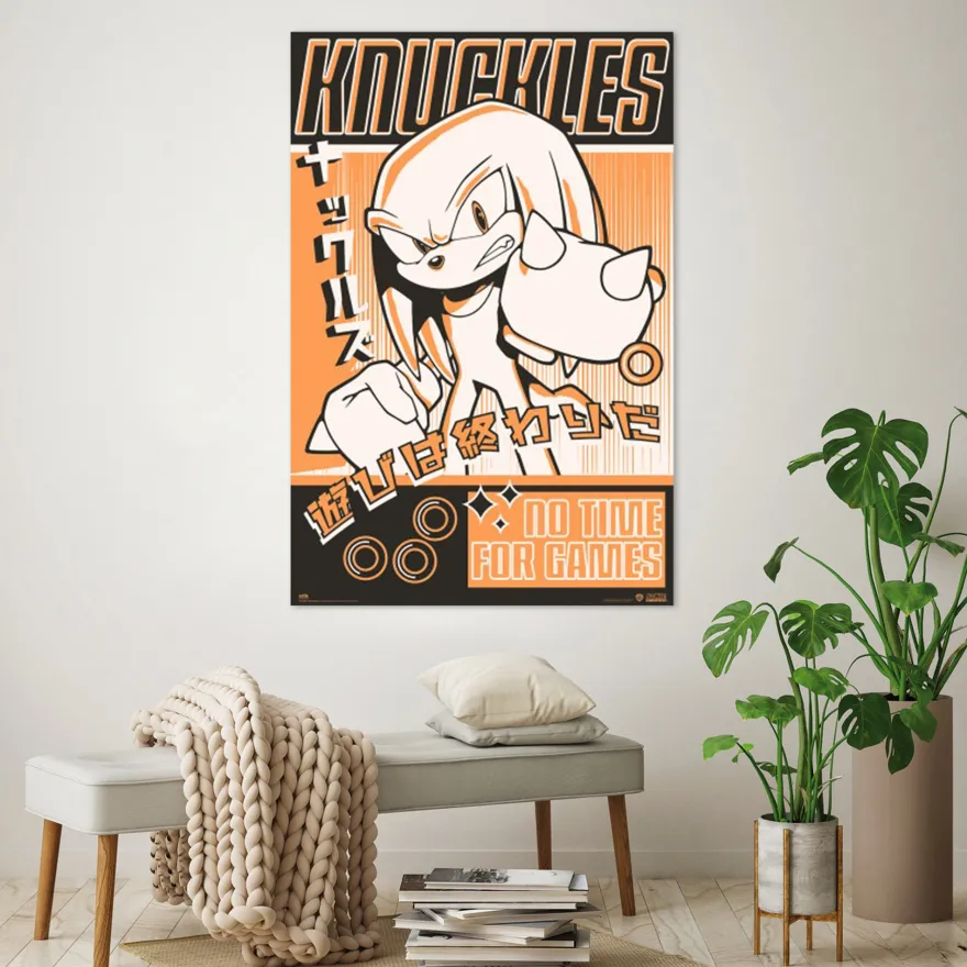 Knuckles Poster No Time For Games