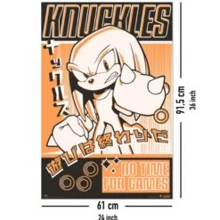 Knuckles Poster No Time For Games