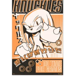Knuckles Poster No Time For Games